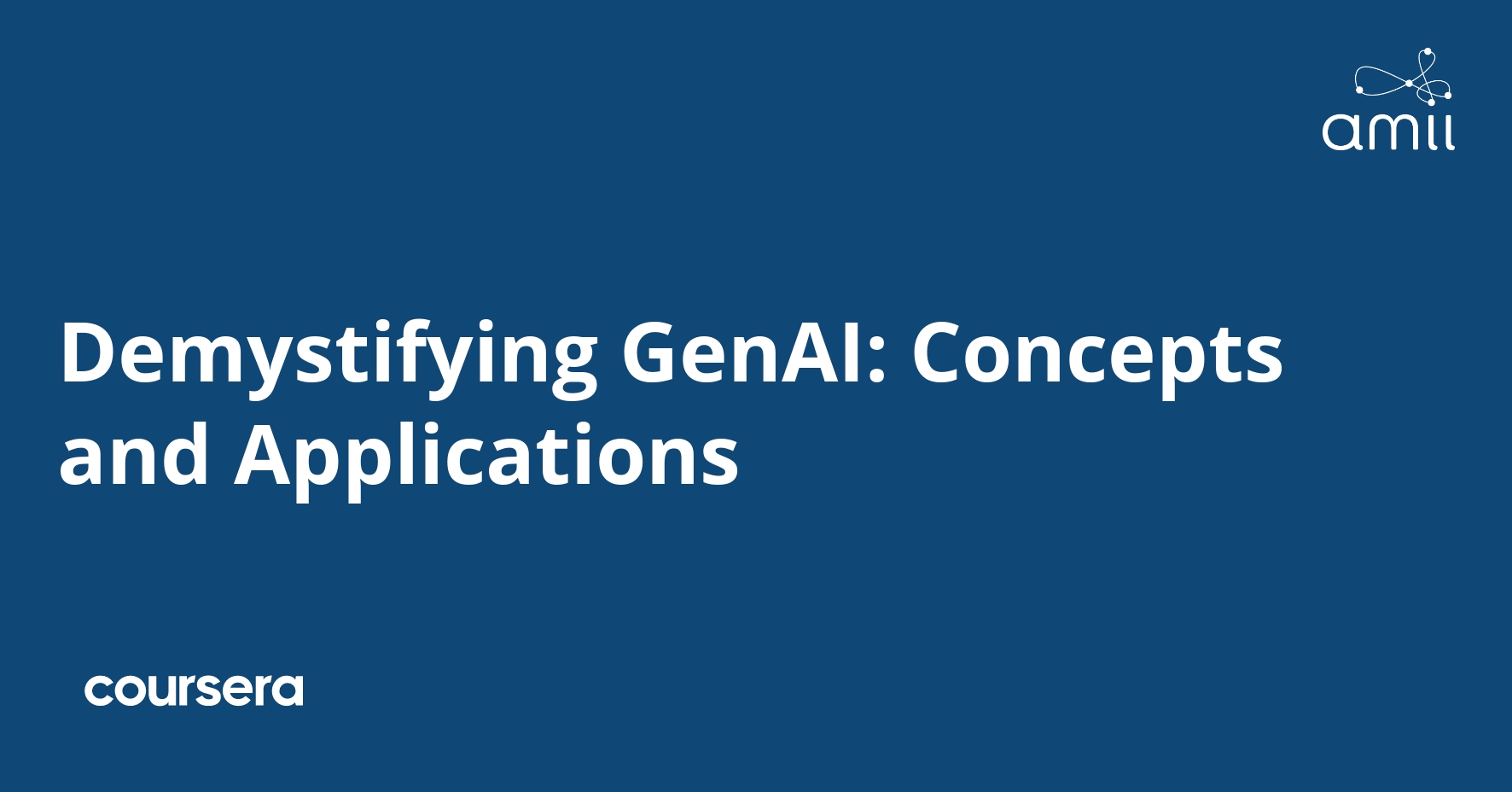 Demystifying Generative AI: Concepts and Applications