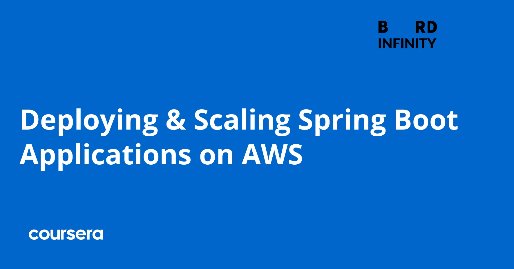 Deploying & Scaling Spring Boot Applications on AWS | Coursera