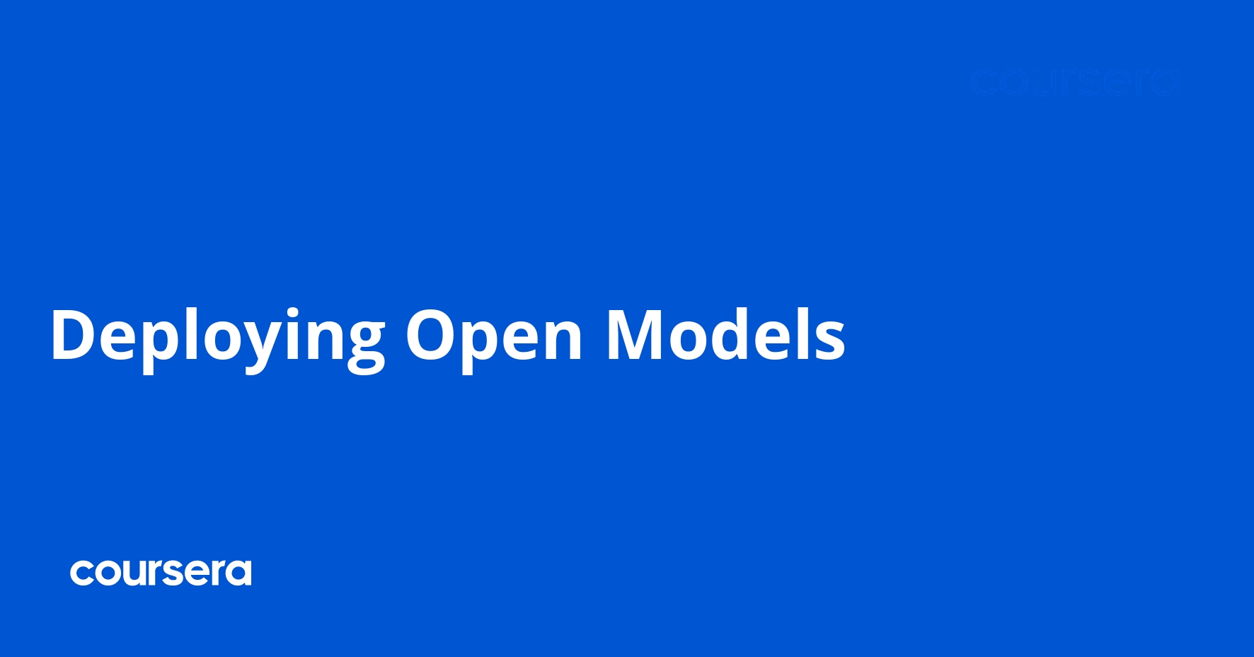 Deploying Open Models