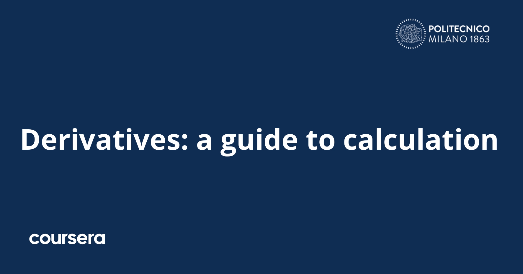 Derivatives: A Calculation Guide