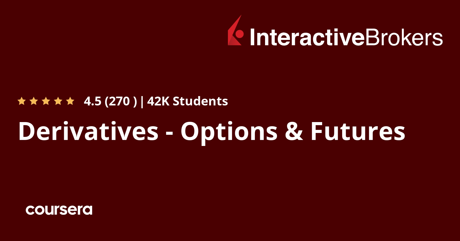 Derivatives - Options & Futures | Coursera