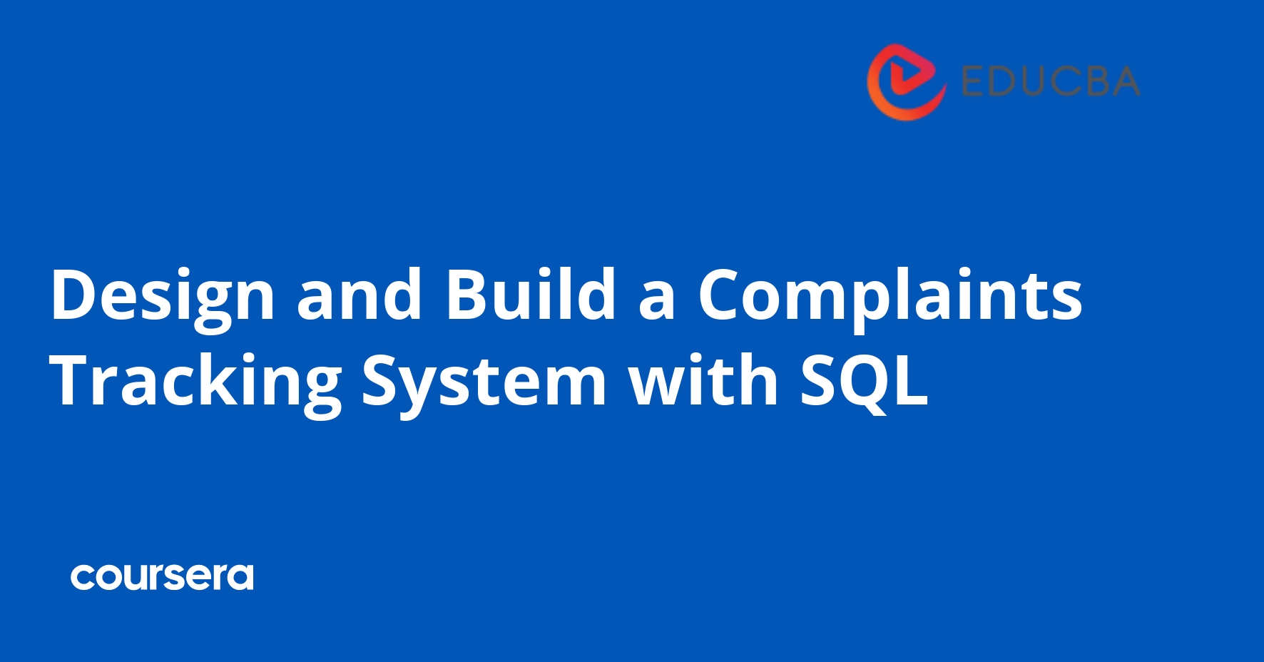 تصميم وبناء نظام تتبع الشكاوى باستخدام SQL
