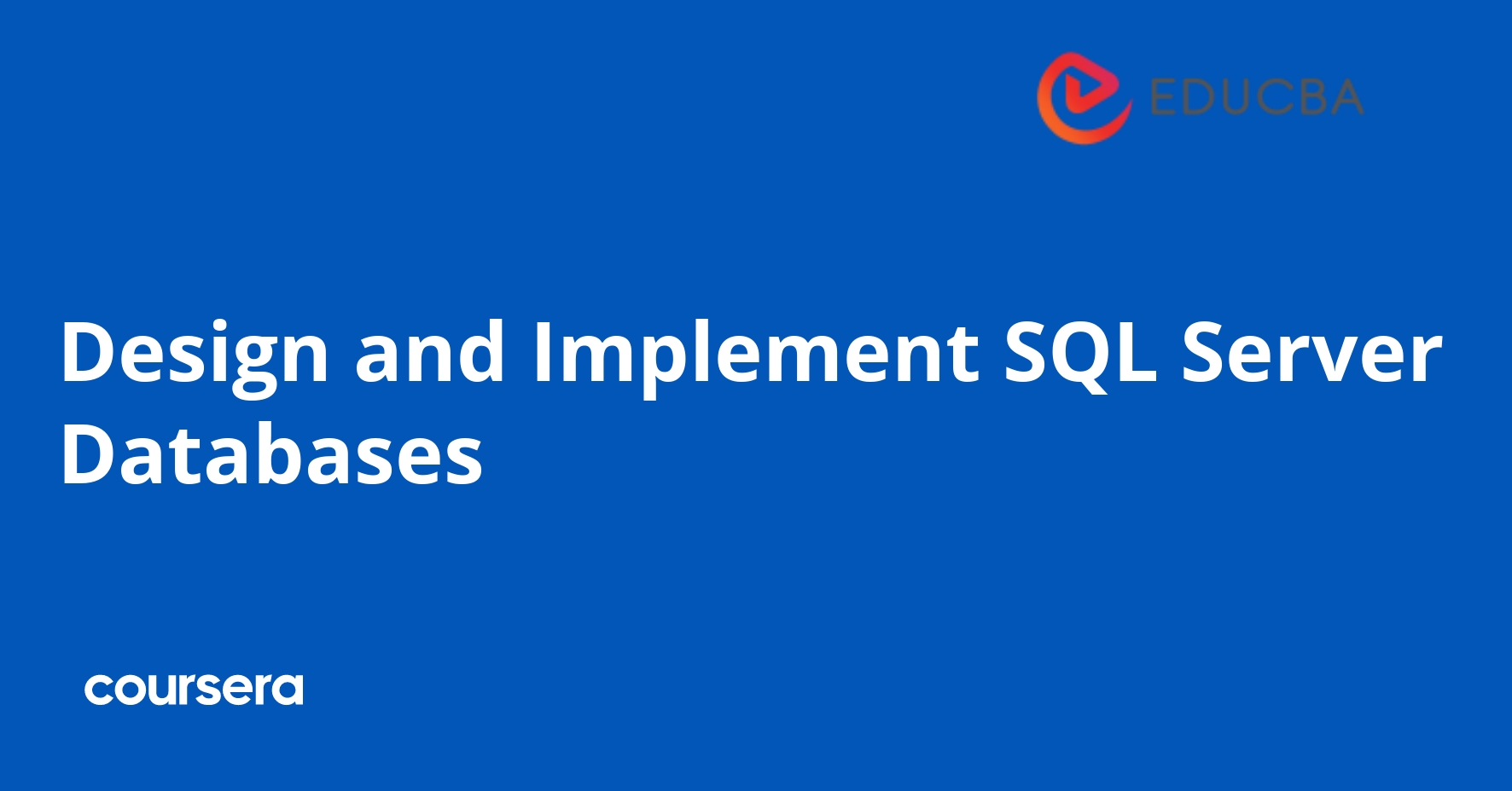 تصميم وتنفيذ قواعد بيانات SQL Server