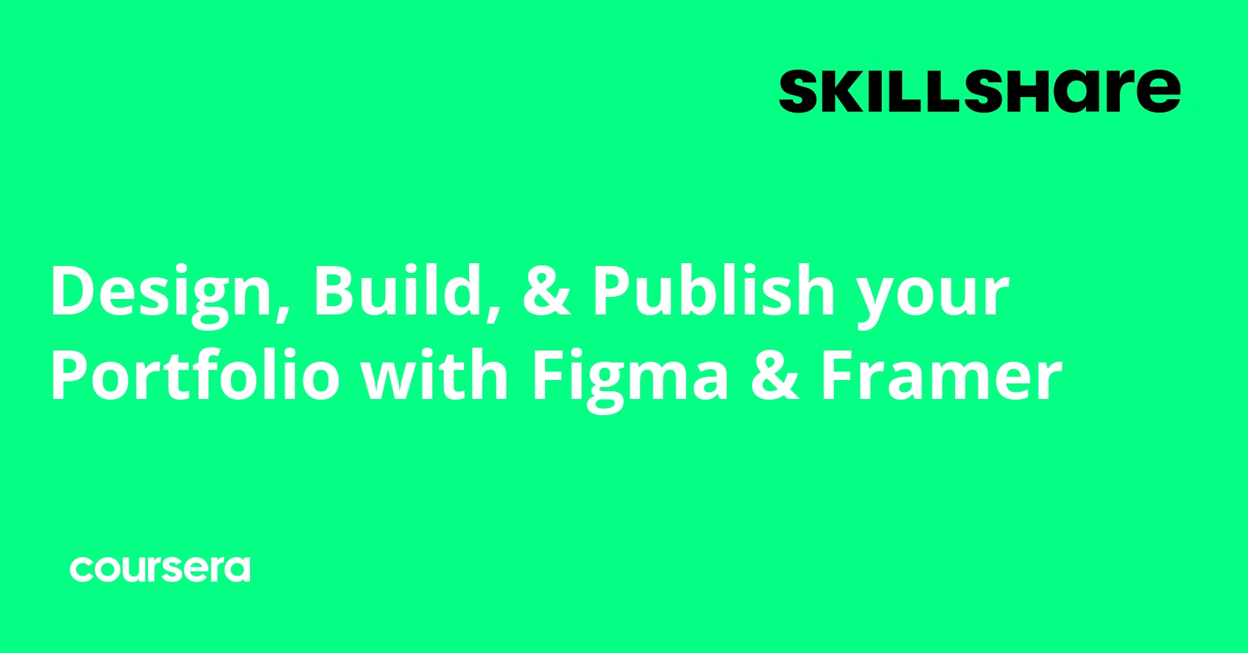 Design, Build, & Publish Your Portfolio with Figma & Framer