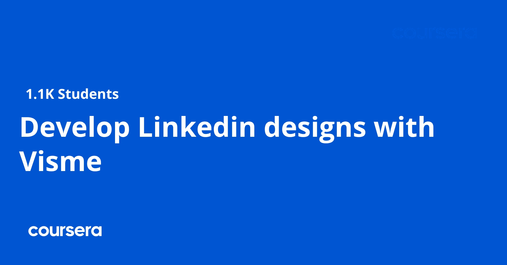 Develop Linkedin designs with Visme