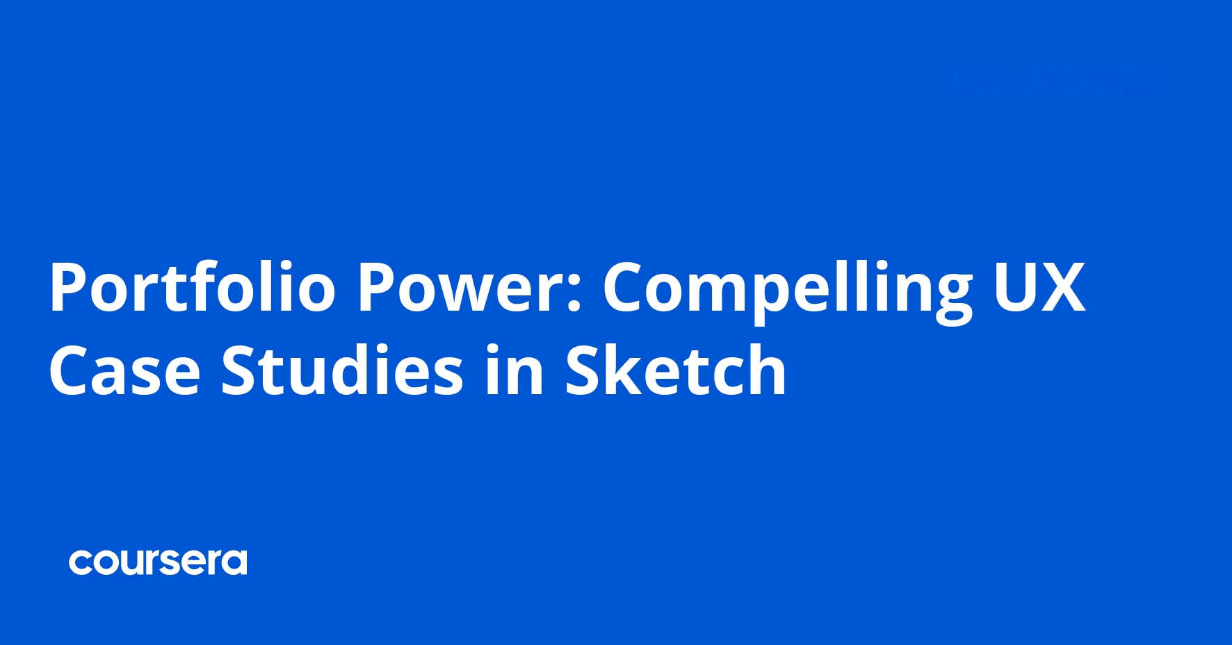 Portfolio Power: Compelling UX Case Studies in Sketch