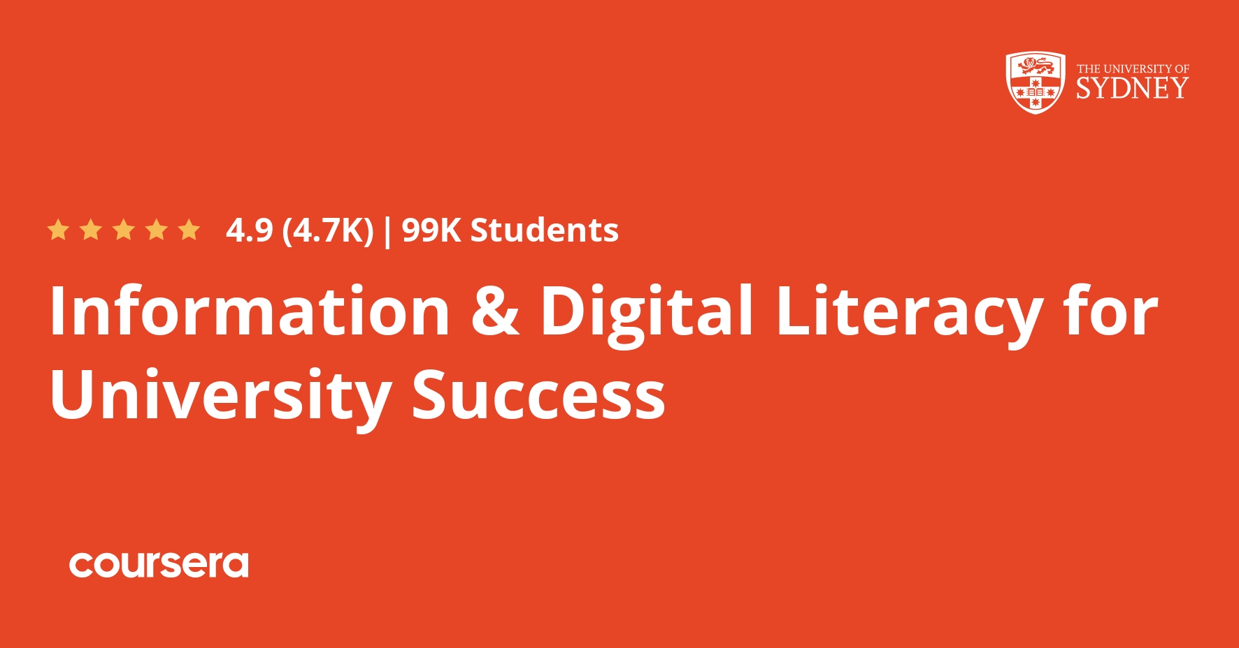 Information & Digital Literacy for University Success Coursera
