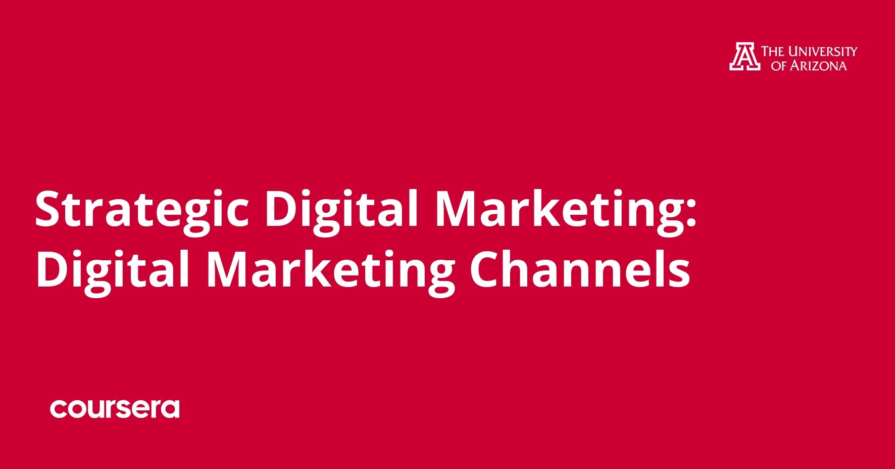 Strategic Digital Marketing: Digital Marketing Channels
