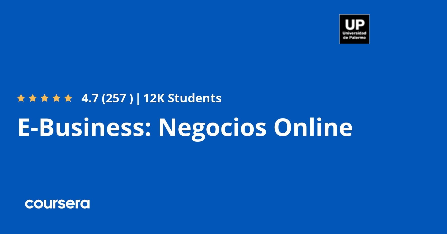 E Business Negocios Online Coursera