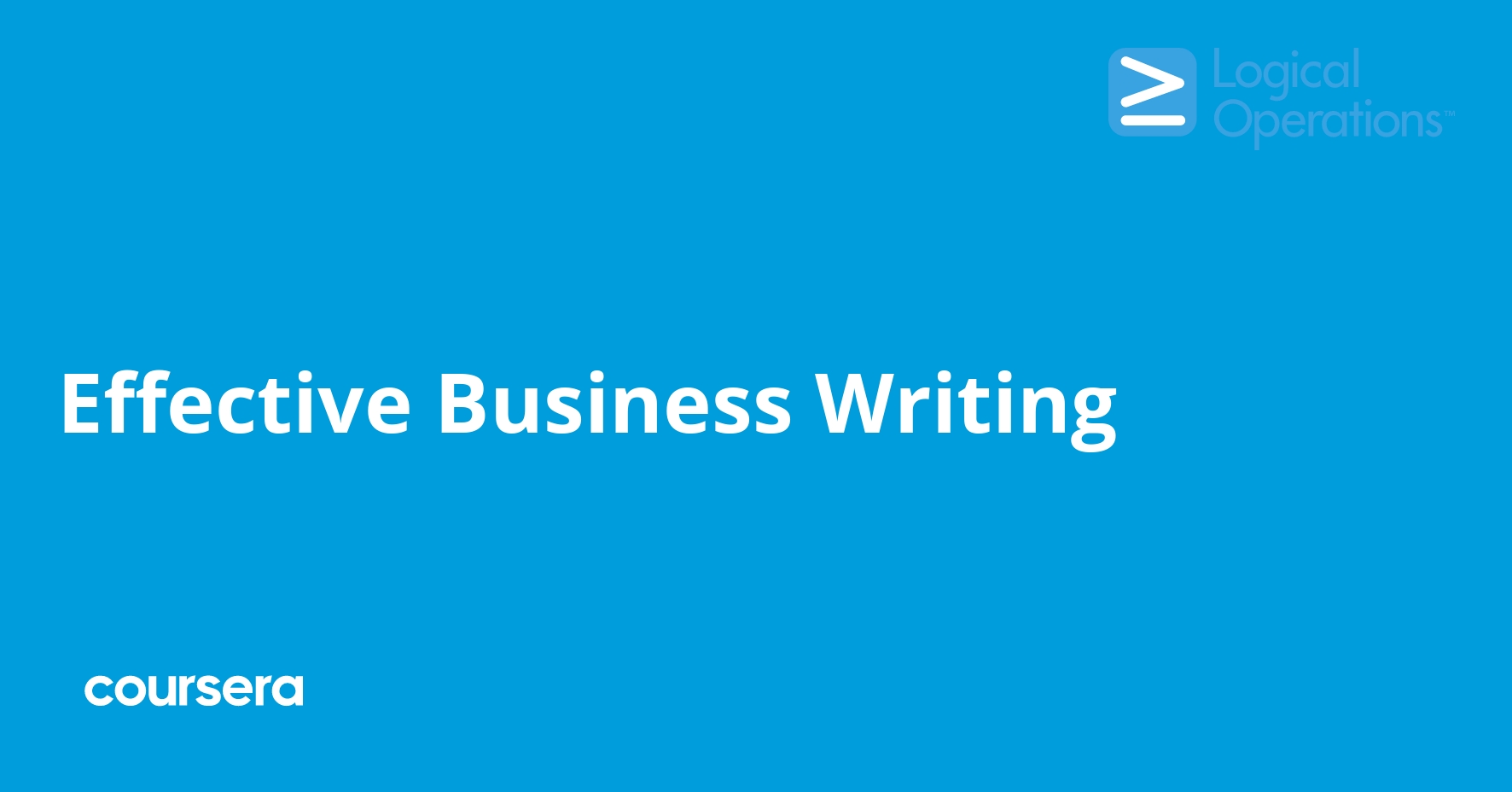 Effective Business Writing
