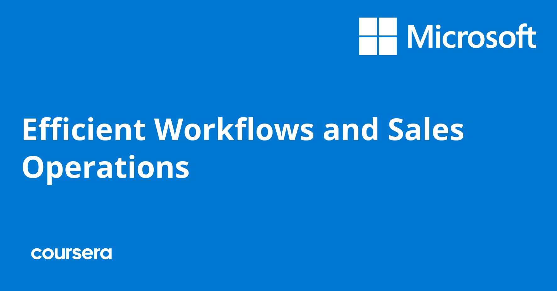 Efficient Workflows and Sales Operations
