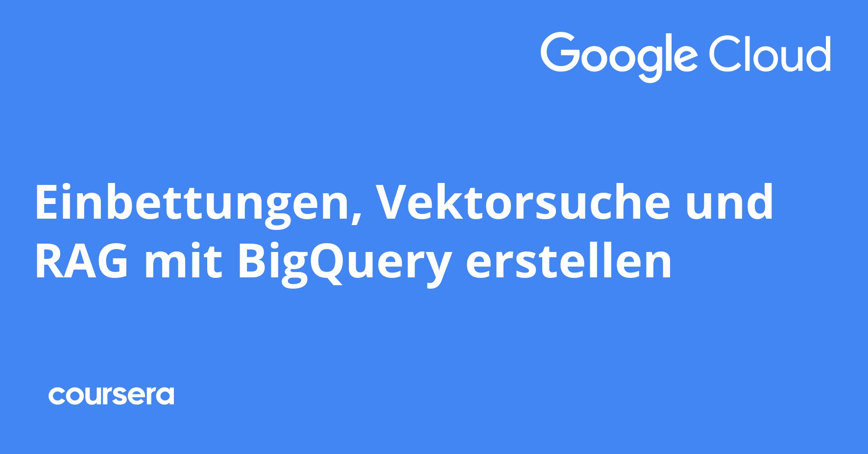 Embeddings, Vector Search, and RAG with BigQuery