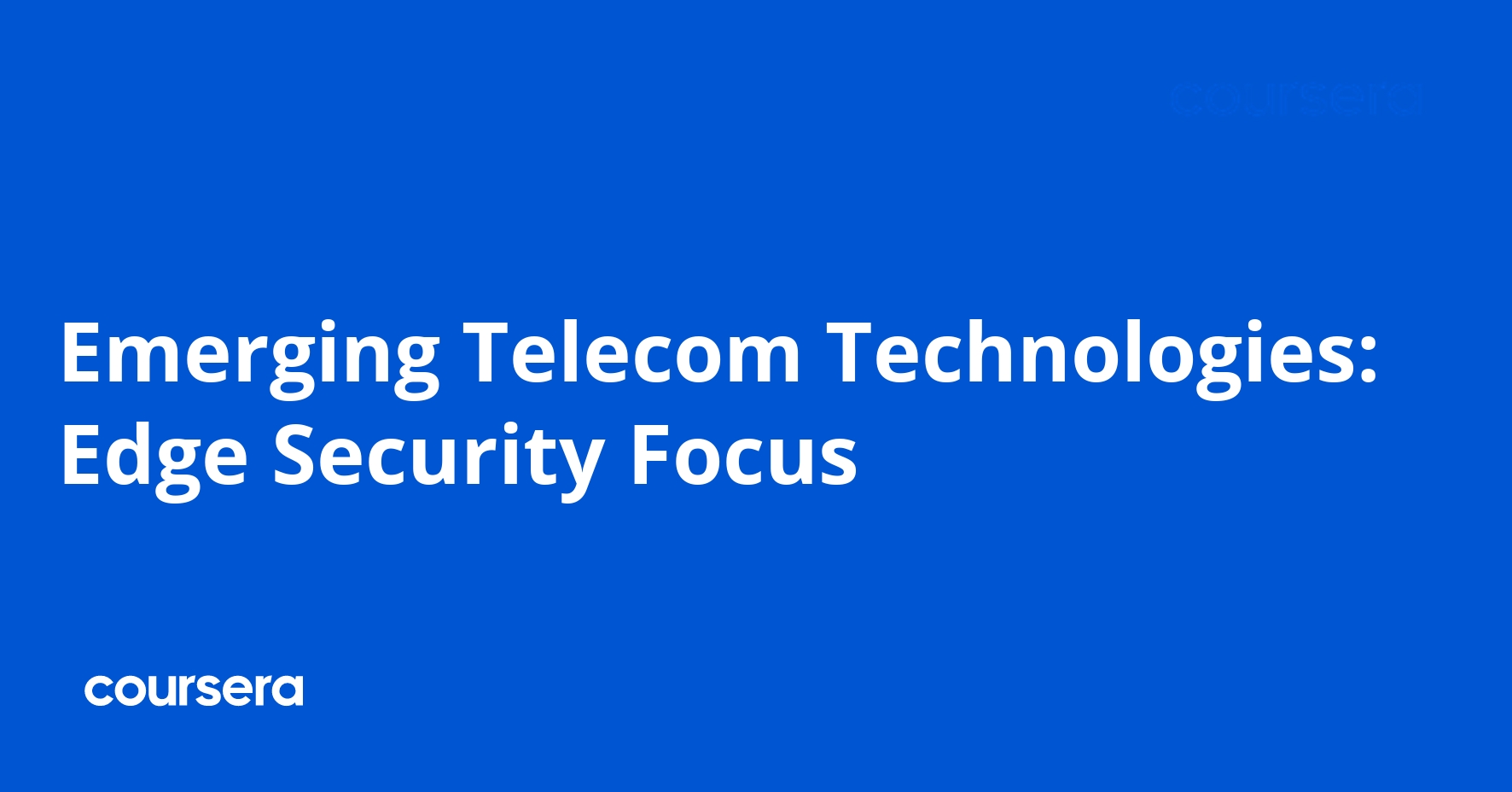 Emerging Telecom Technologies: Edge Security Focus
