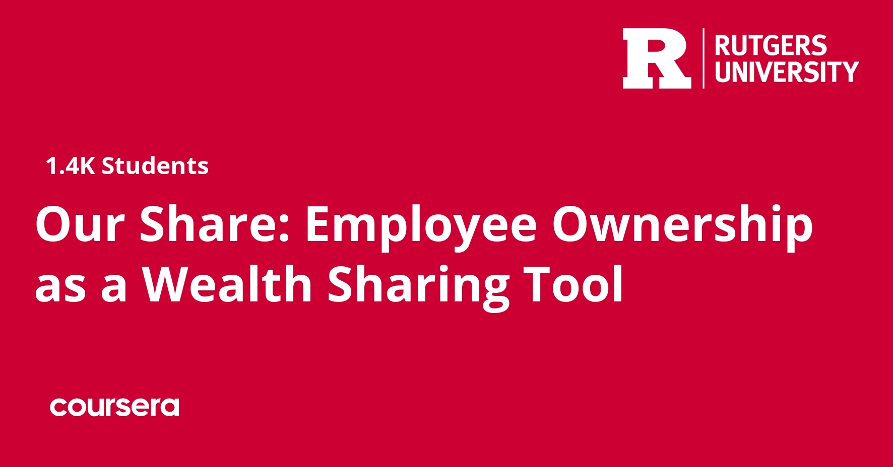 Our Share: Employee Ownership as a Wealth Sharing Tool