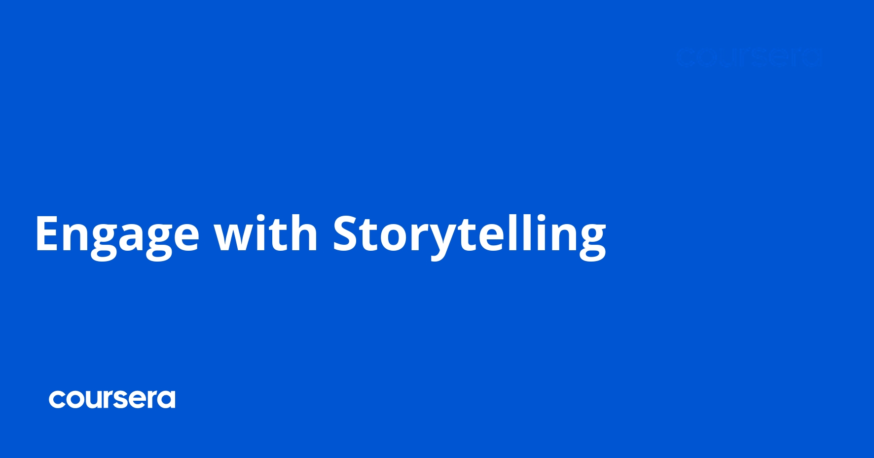 Engage with Storytelling