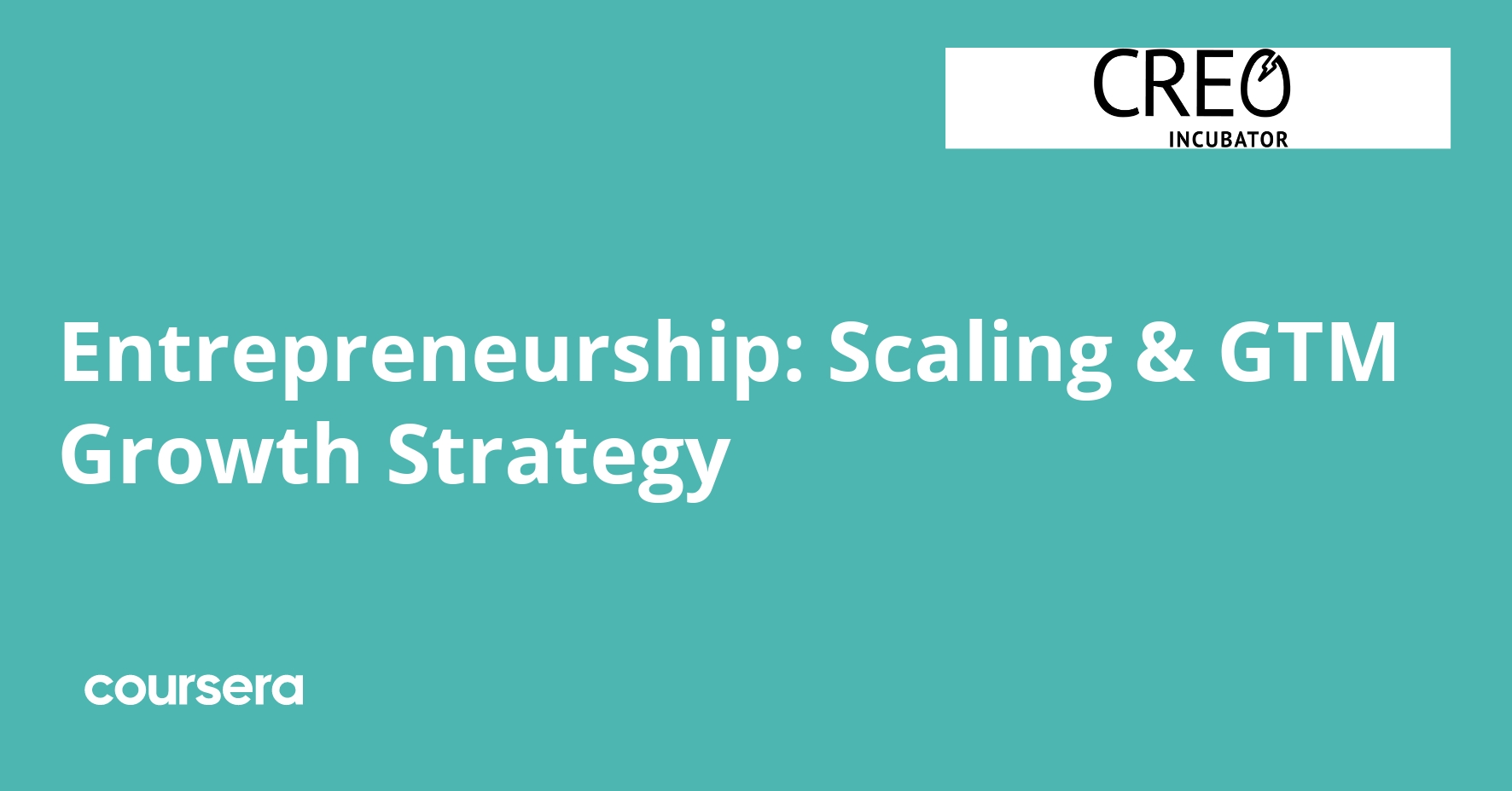 Entrepreneurship: Scaling and Go-To-Market Strategy