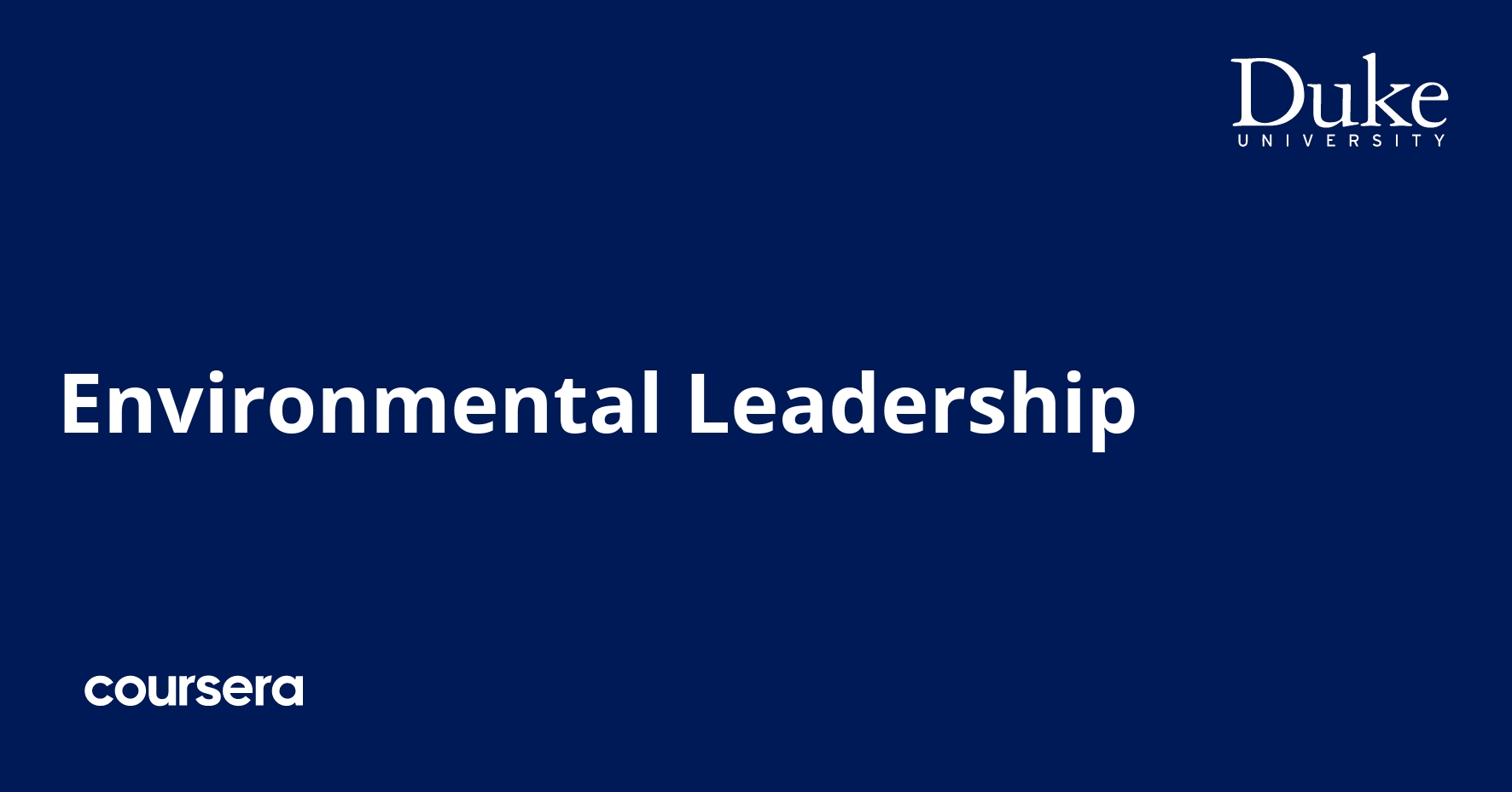 Environmental Leadership