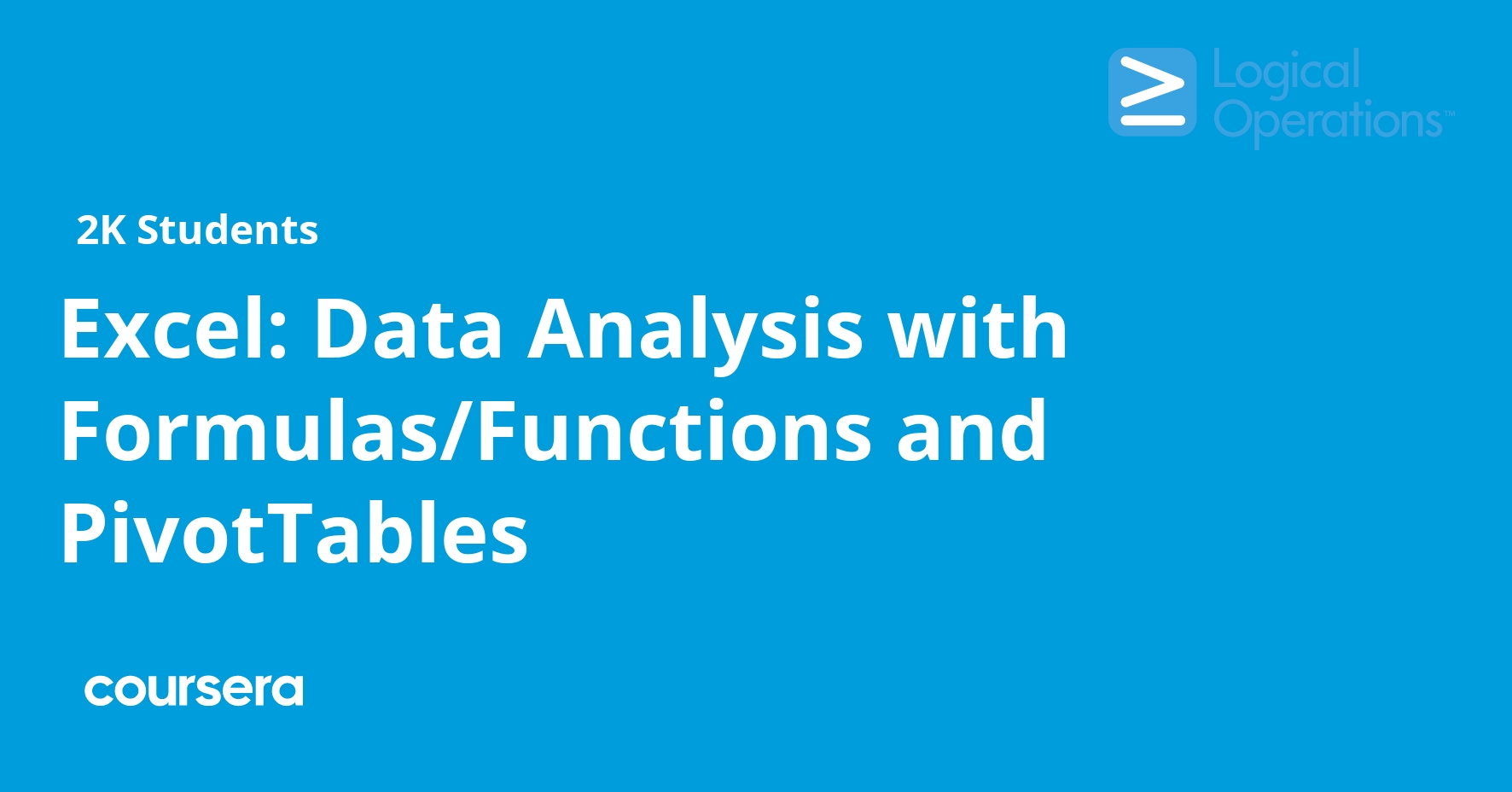 Excel Data Analysis with Formulas and PivotTables