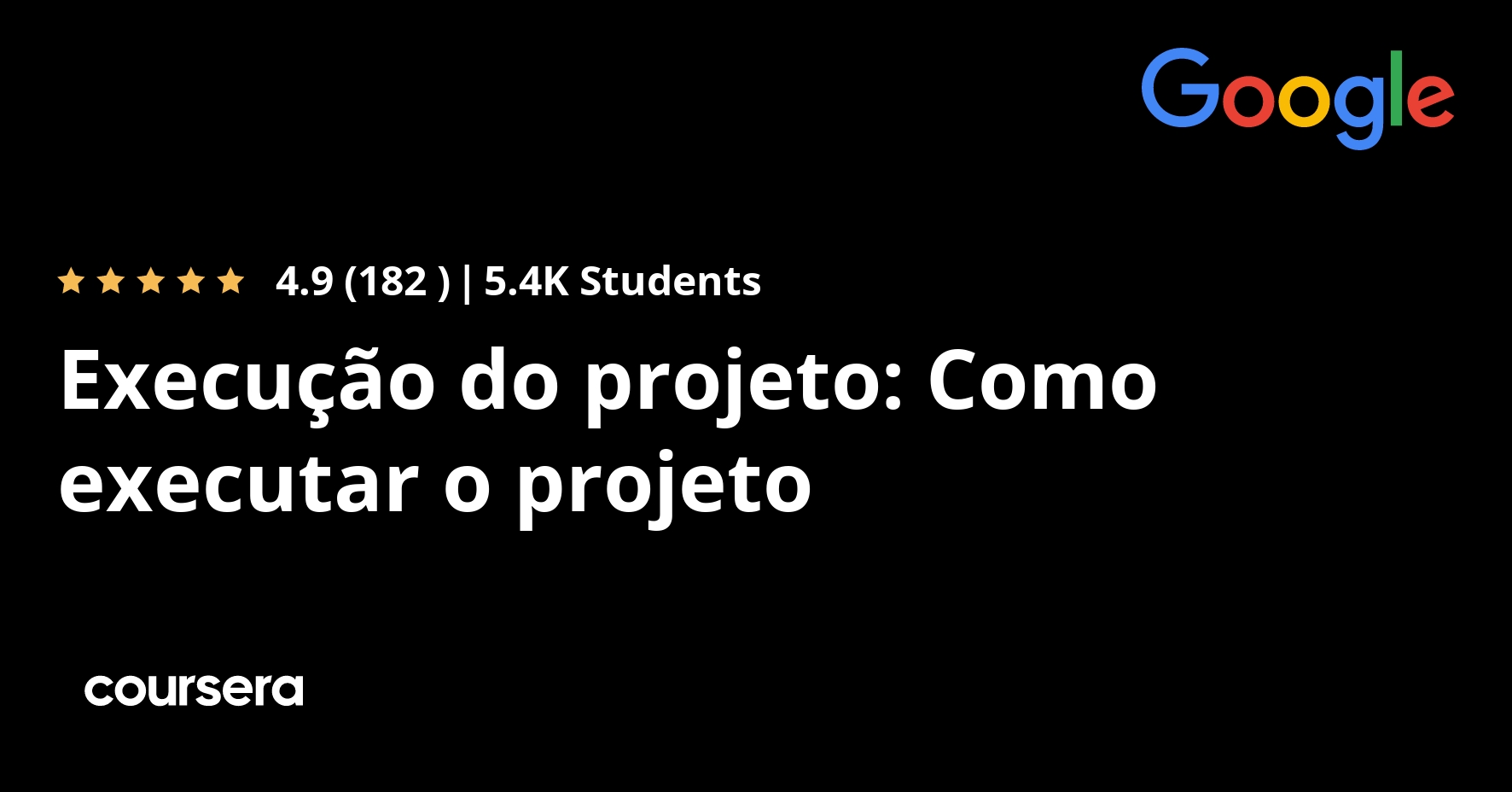 Execução do projeto: Como executar o projeto | Coursera