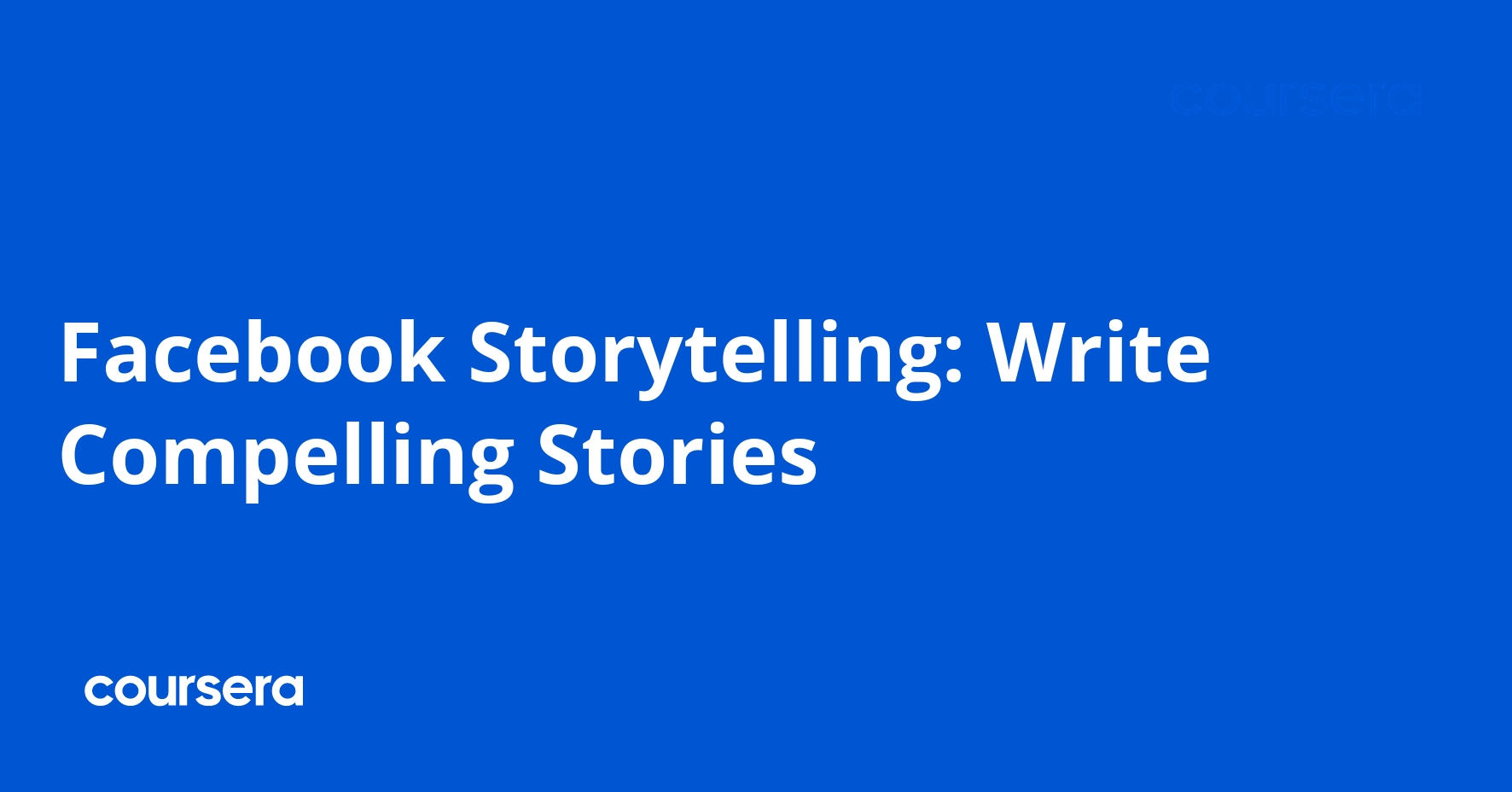 Facebook Storytelling: Write Compelling Stories