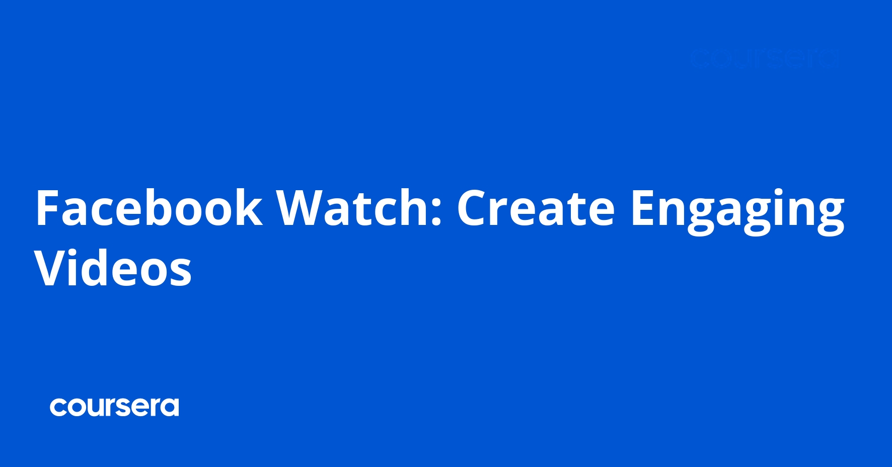 Facebook Watch: Create Engaging Videos