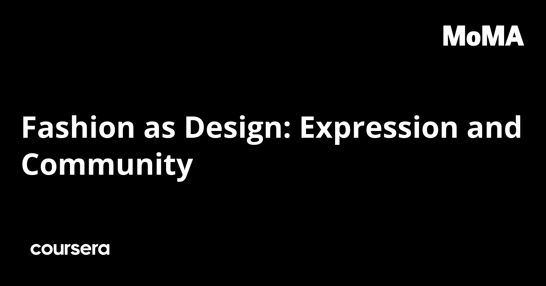 Fashion as Design: Expression and Community