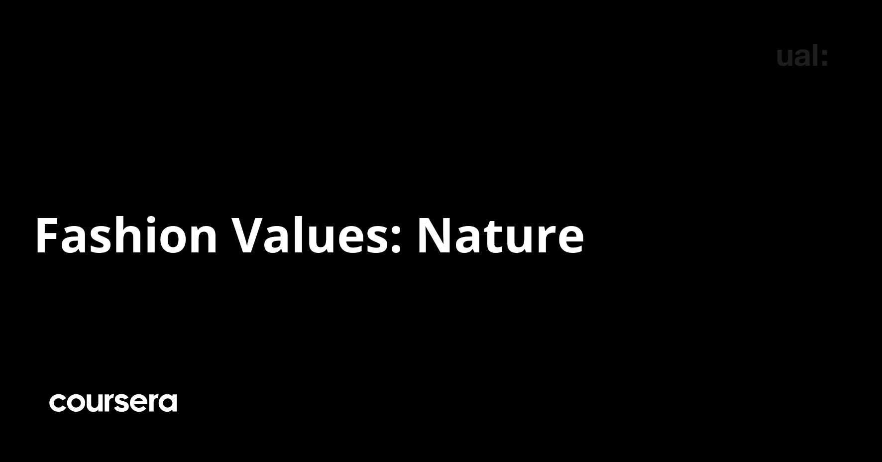 Fashion Values: Nature