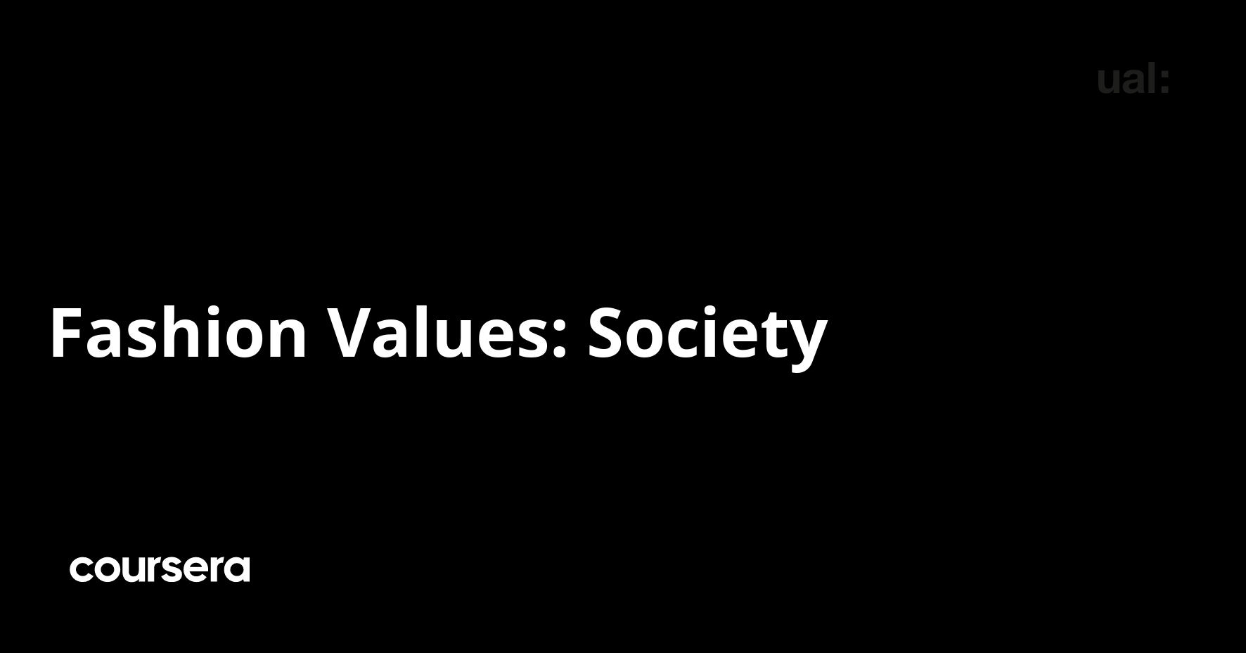 Fashion Values: Society