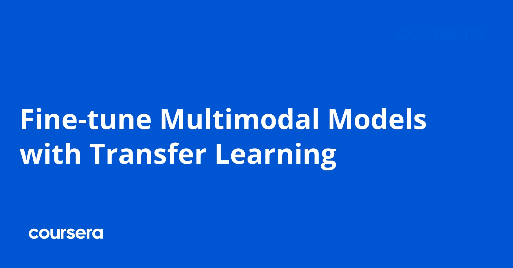 Fine-tune Multimodal Models with Transfer Learning