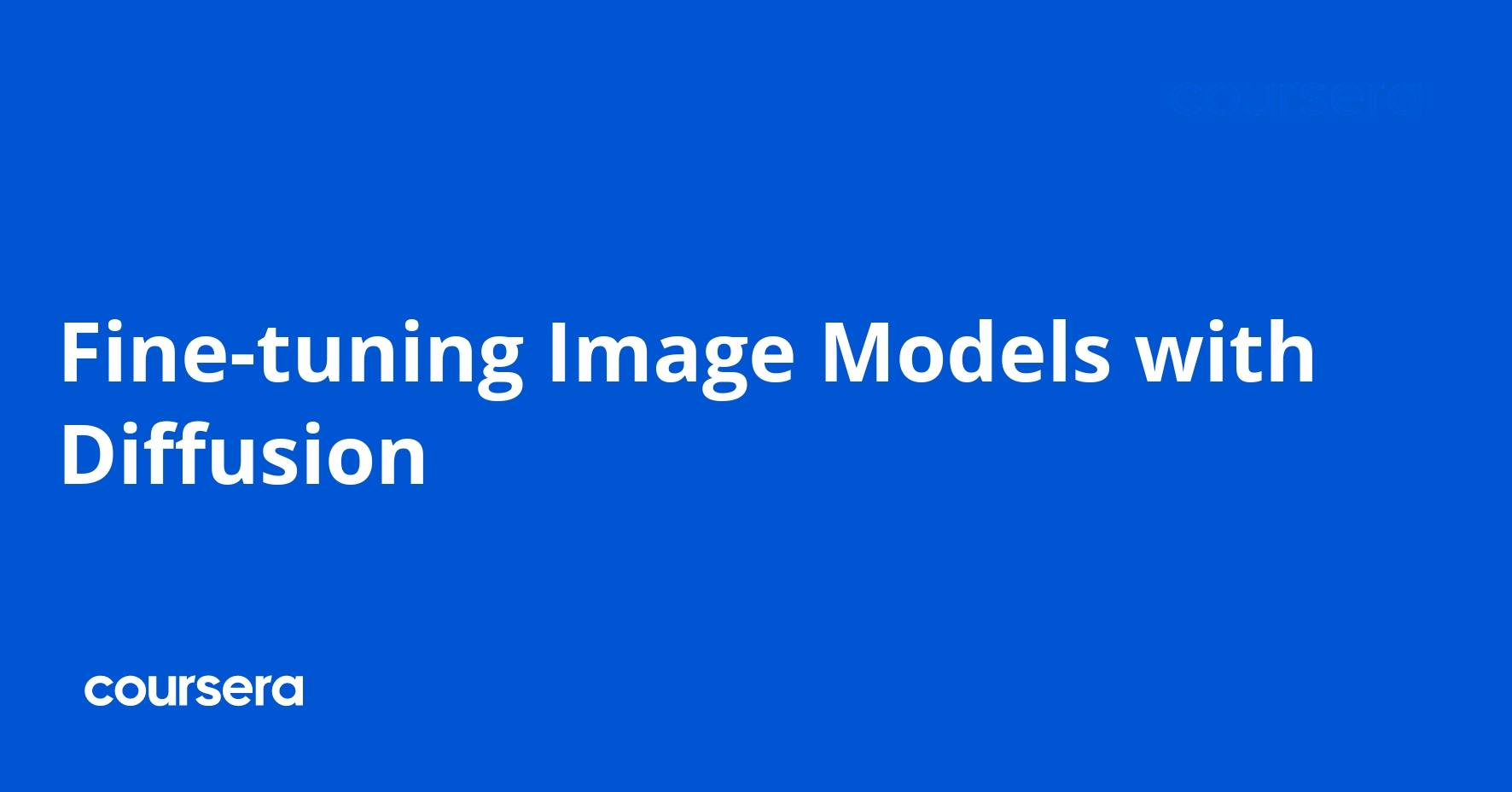 Fine-tuning Image Models with Diffusion