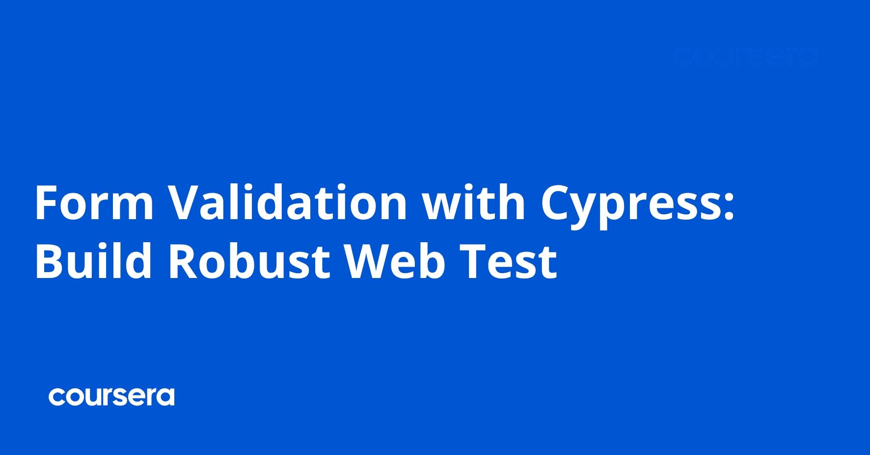 Form Validation with Cypress: Build Robust Web Test