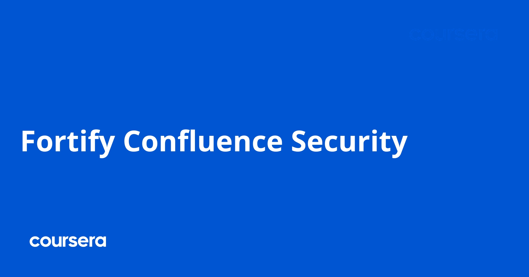 Fortify Confluence Security