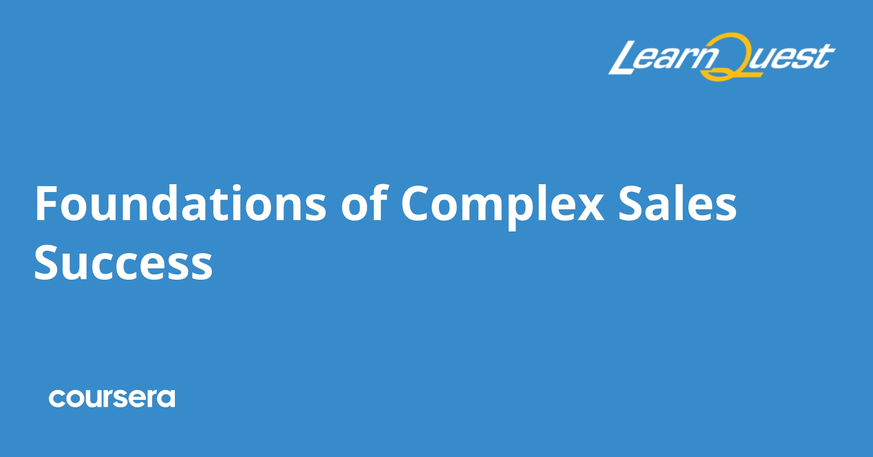 Foundations of Complex Sales Success