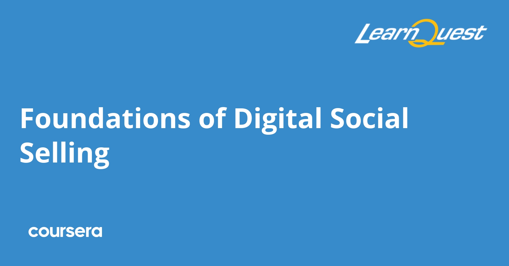 Foundations of Digital Social Selling