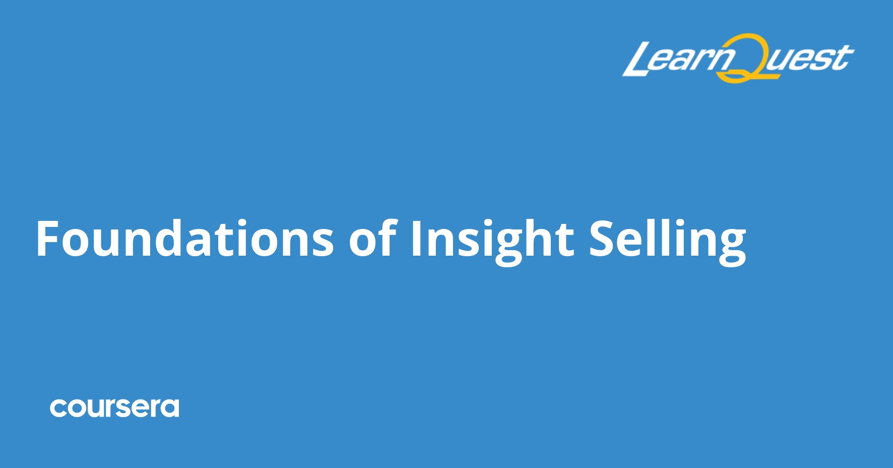 Foundations of Insight Selling