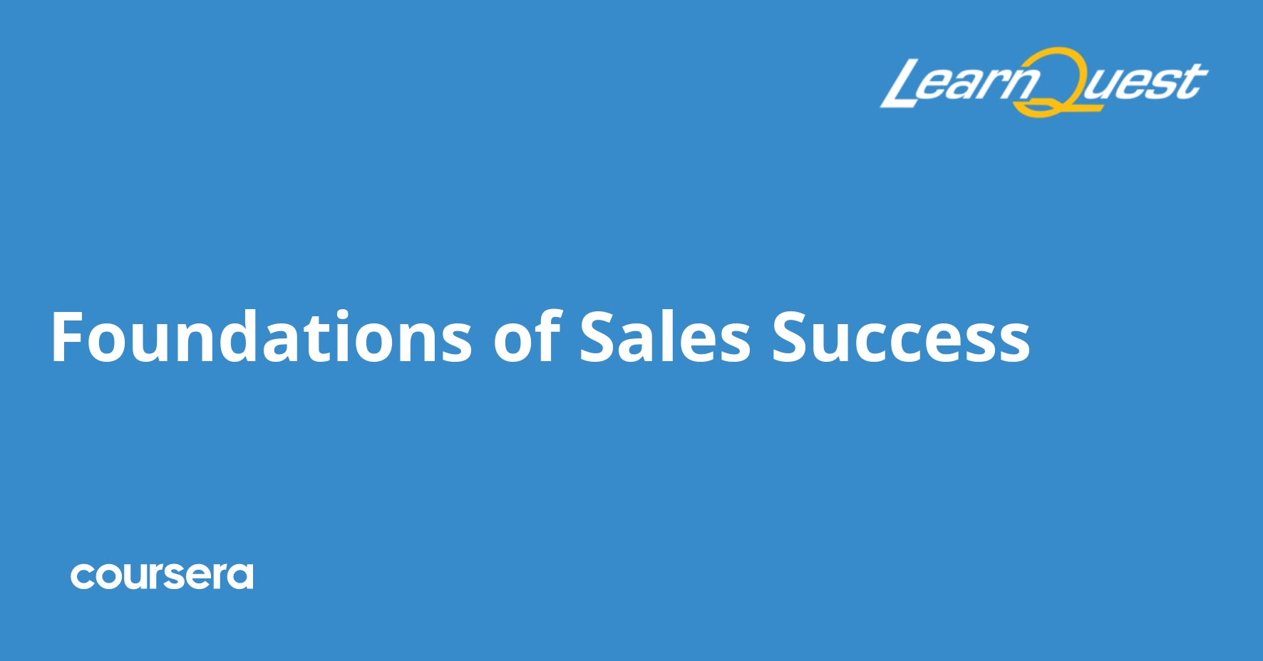 Foundations of Sales Success
