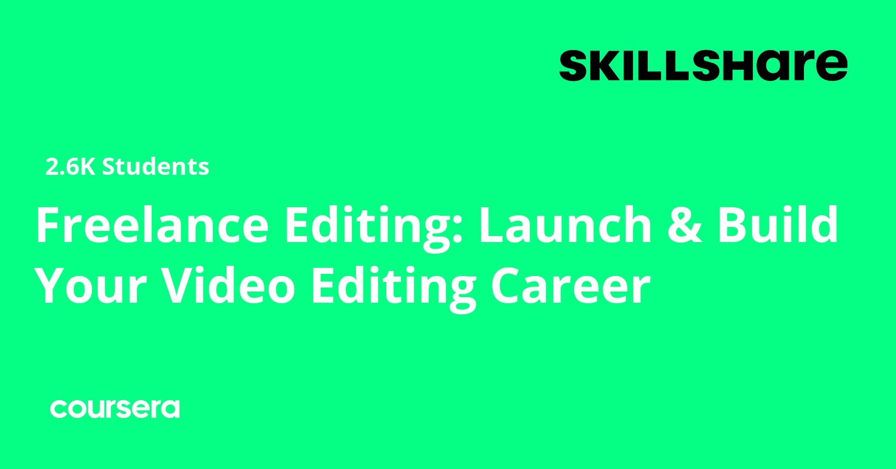 Freelance Editing: Launch & Build Your Video Editing Career