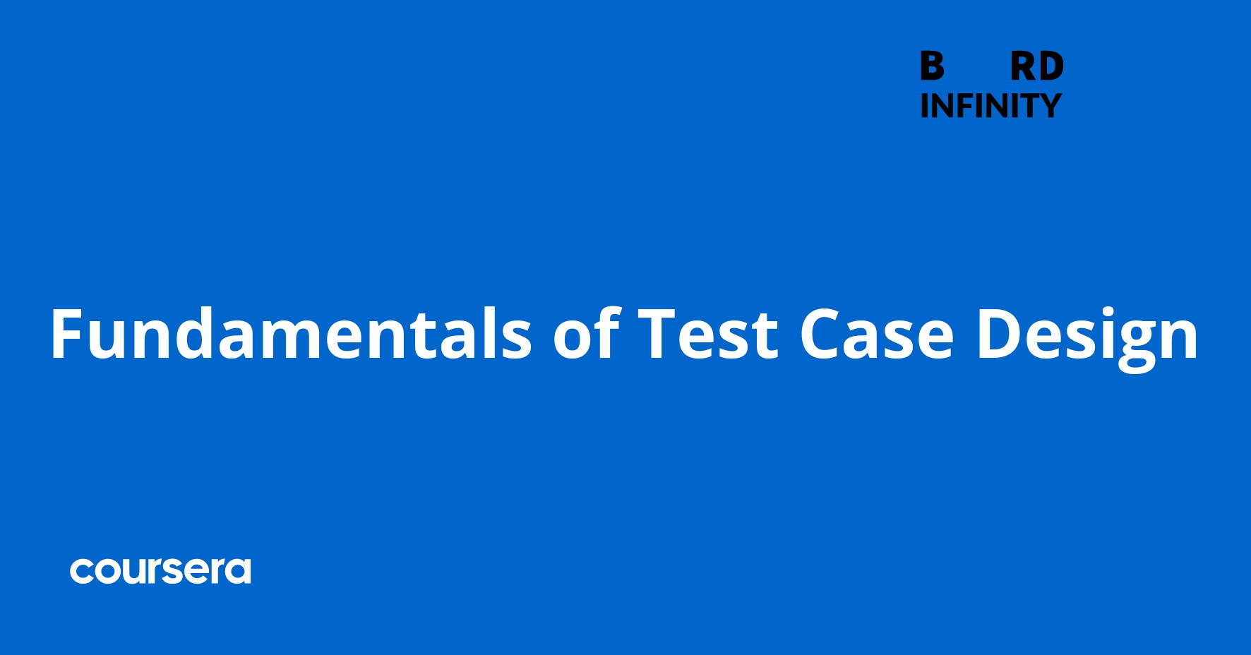 Fundamentals of Test Case Design