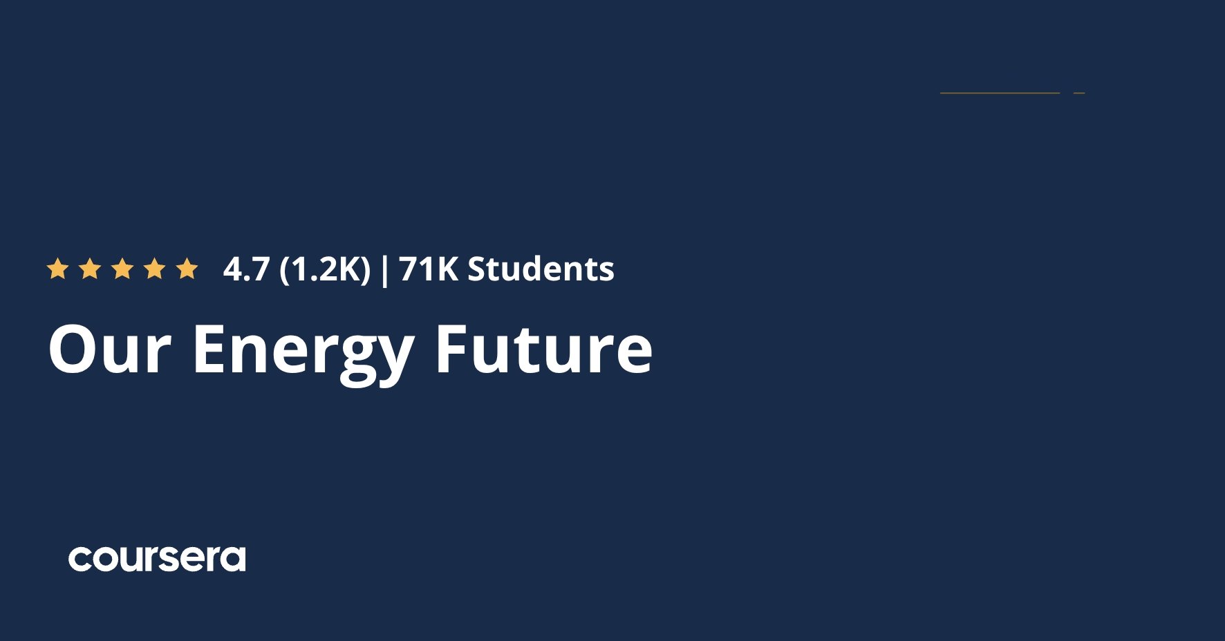 Our Energy Future | Coursera