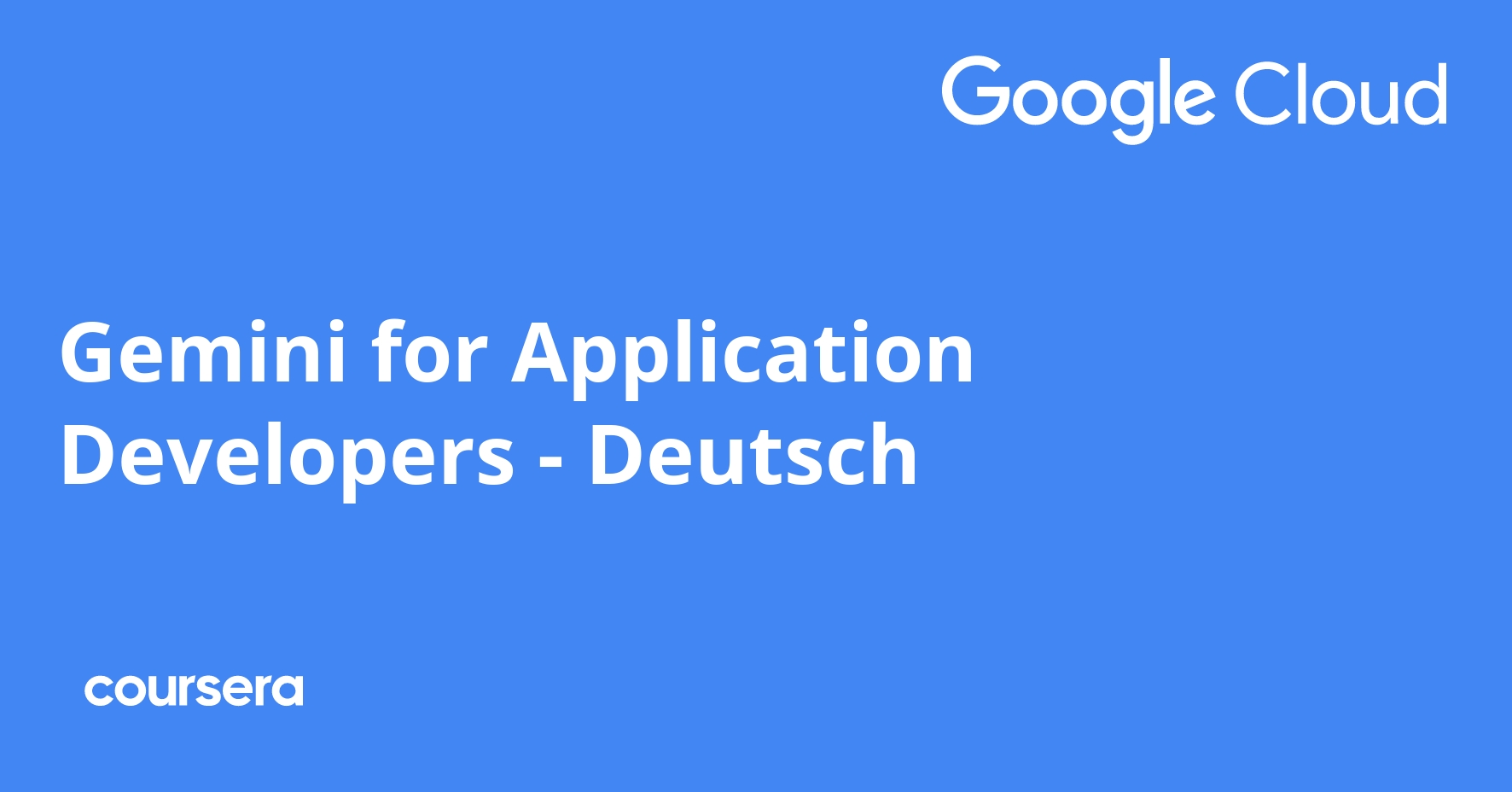 Gemini for Application Developers - German