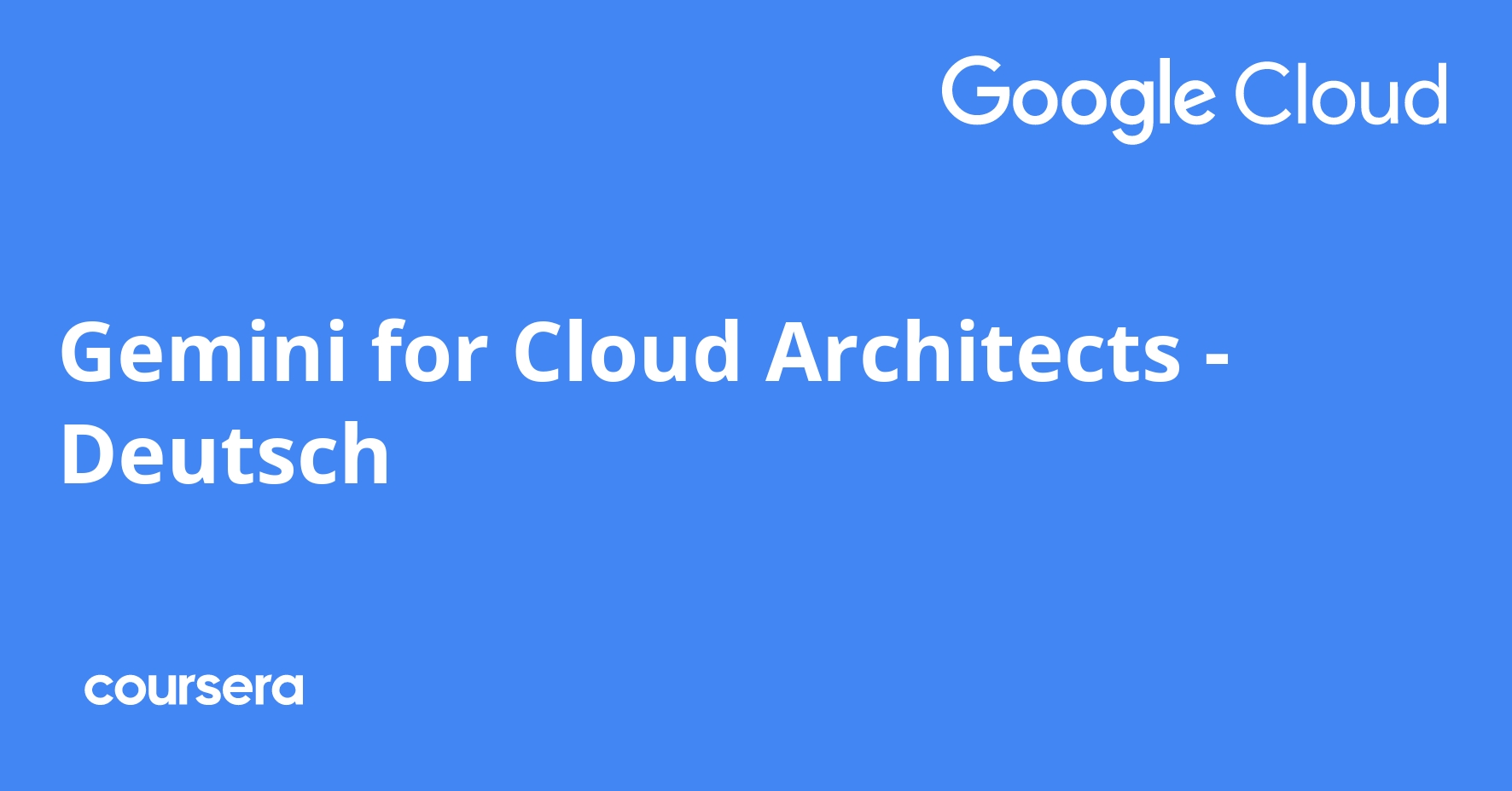 Gemini for Cloud Architects - German
