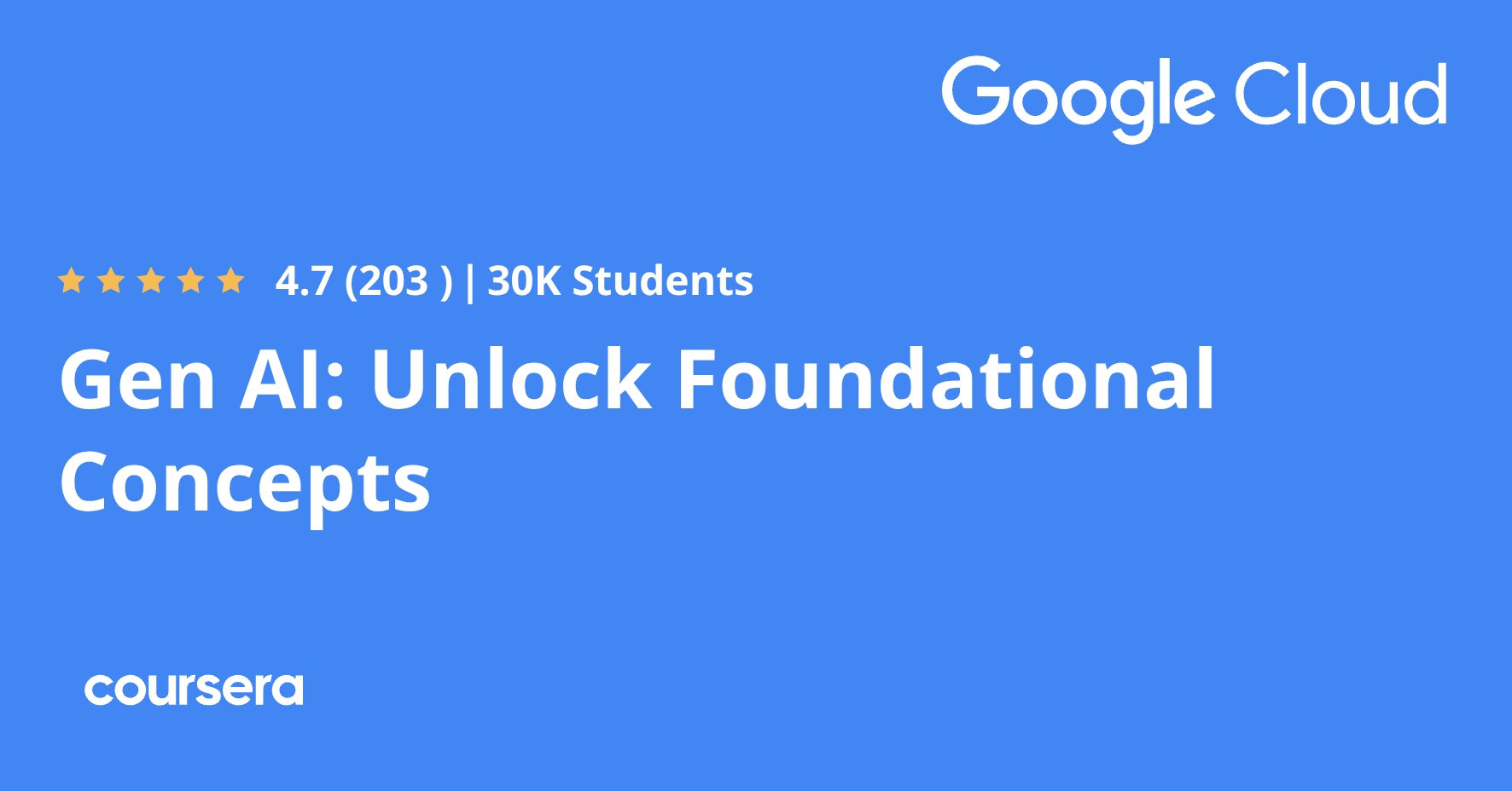 Gen AI: Unlock Foundational Concepts | Coursera