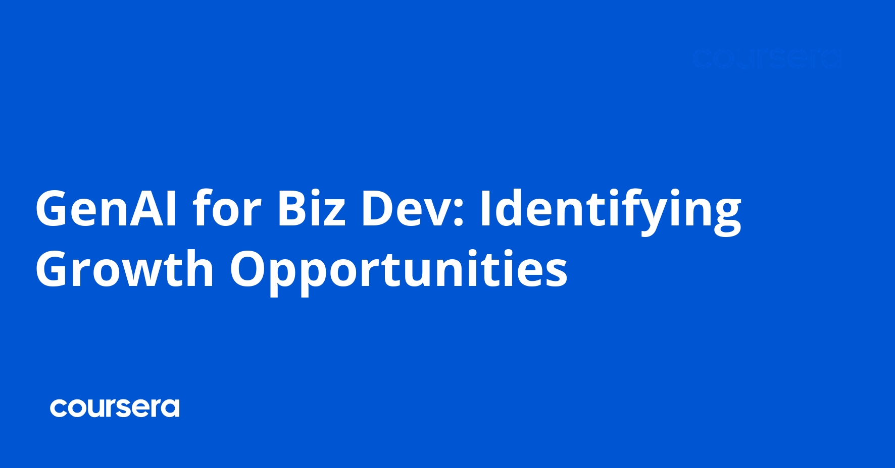 GenAI for Biz Dev: Identifying Growth Opportunities
