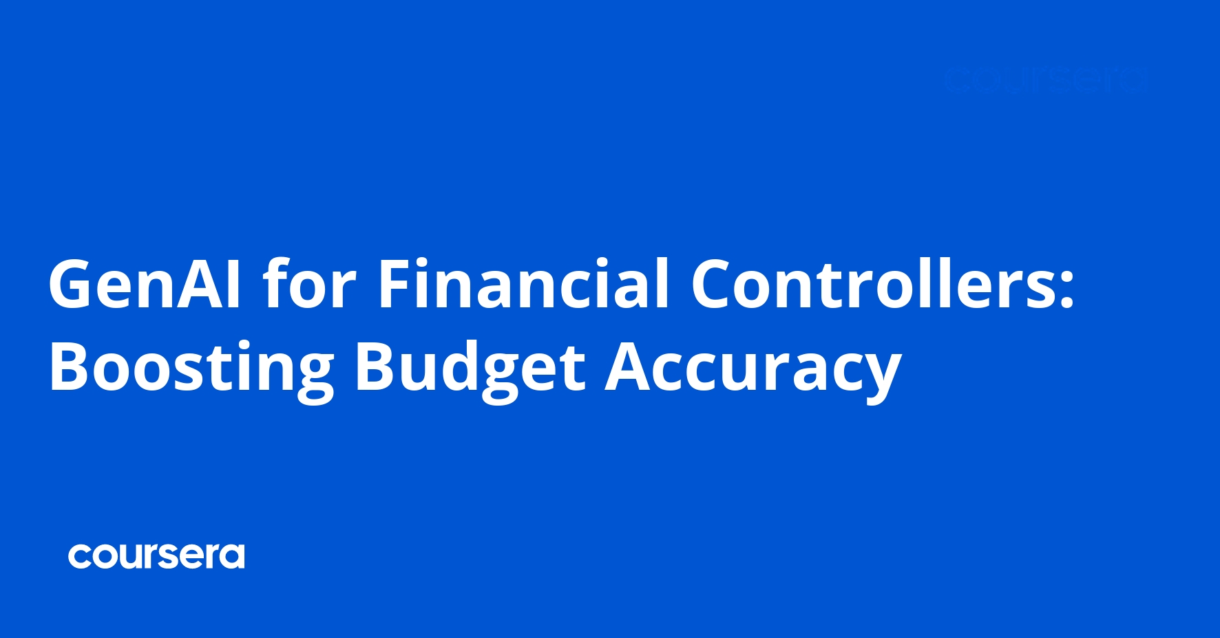 الذكاء الاصطناعي التوليدي للمراقبين الماليين: تعزيز دقة الميزانية