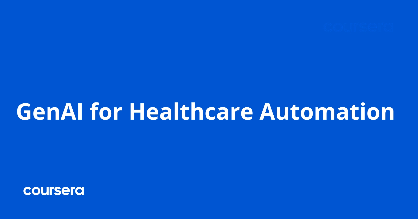 الذكاء الاصطناعي التوليدي لأتمتة الرعاية الصحية