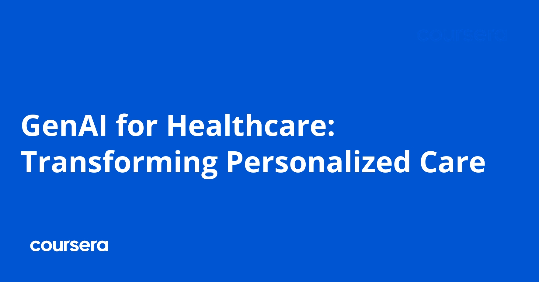 الذكاء الاصطناعي التوليدي في الرعاية الصحية: تحويل الرعاية الشخصية