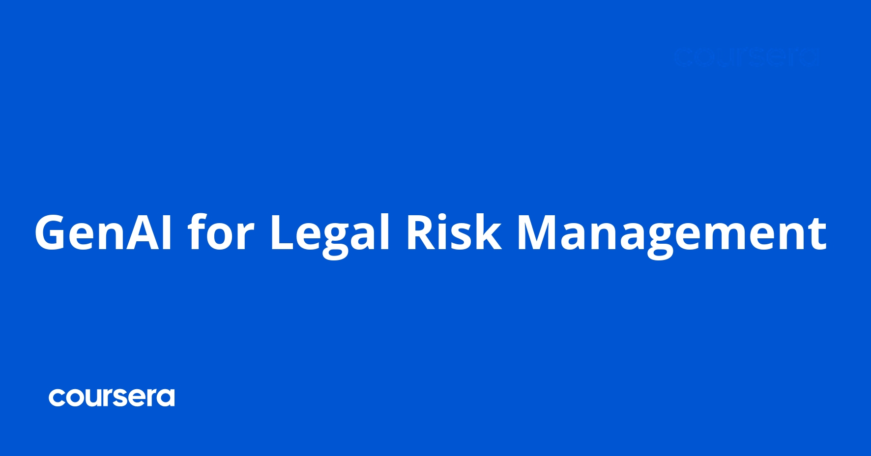 الذكاء الاصطناعي التوليدي لإدارة المخاطر القانونية