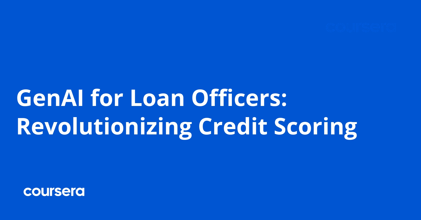 الذكاء التوليدي لضباط القروض: تطوير تقييم الجدارة الائتمانية