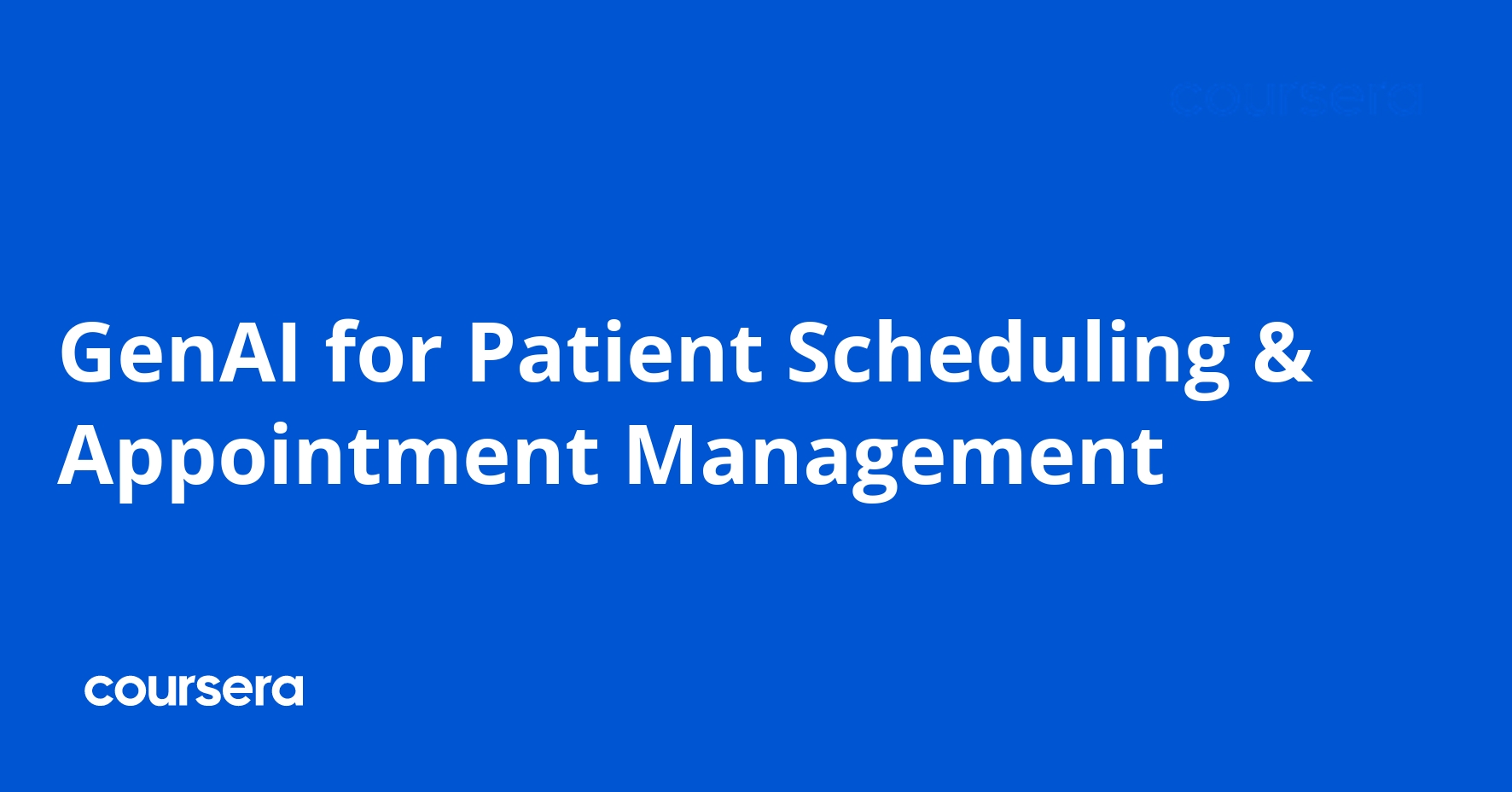 الذكاء الاصطناعي التوليدي لجدولة المرضى وإدارة المواعيد