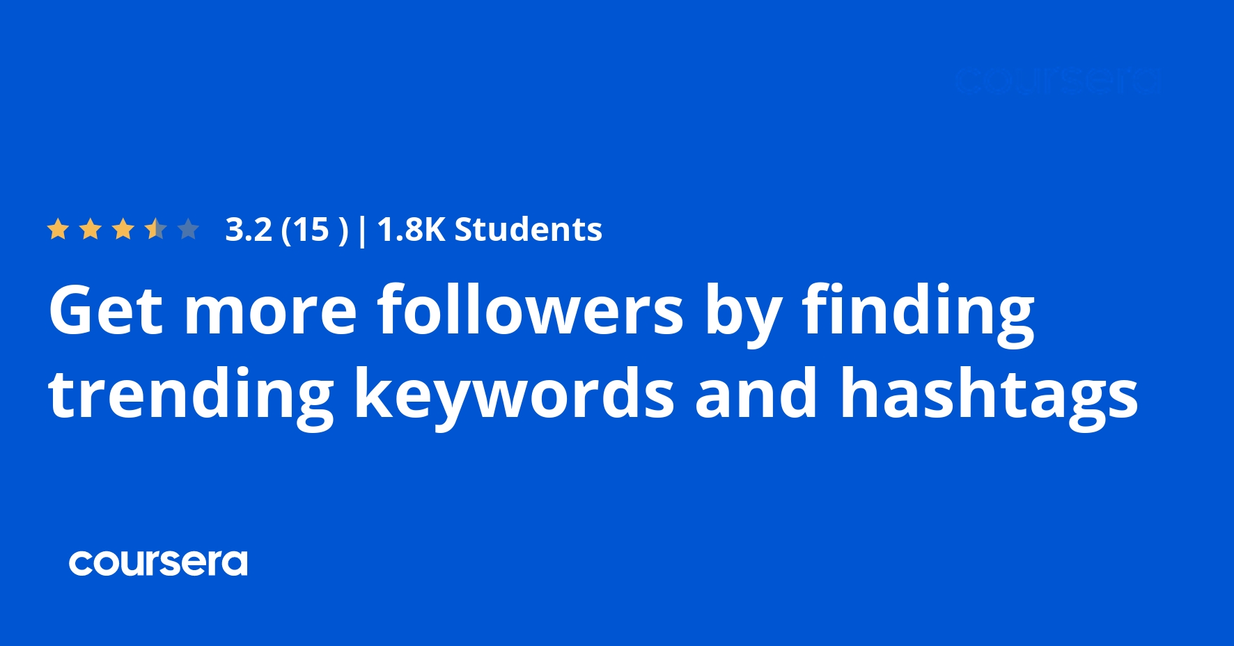 Get more followers by finding trending keywords and hashtags